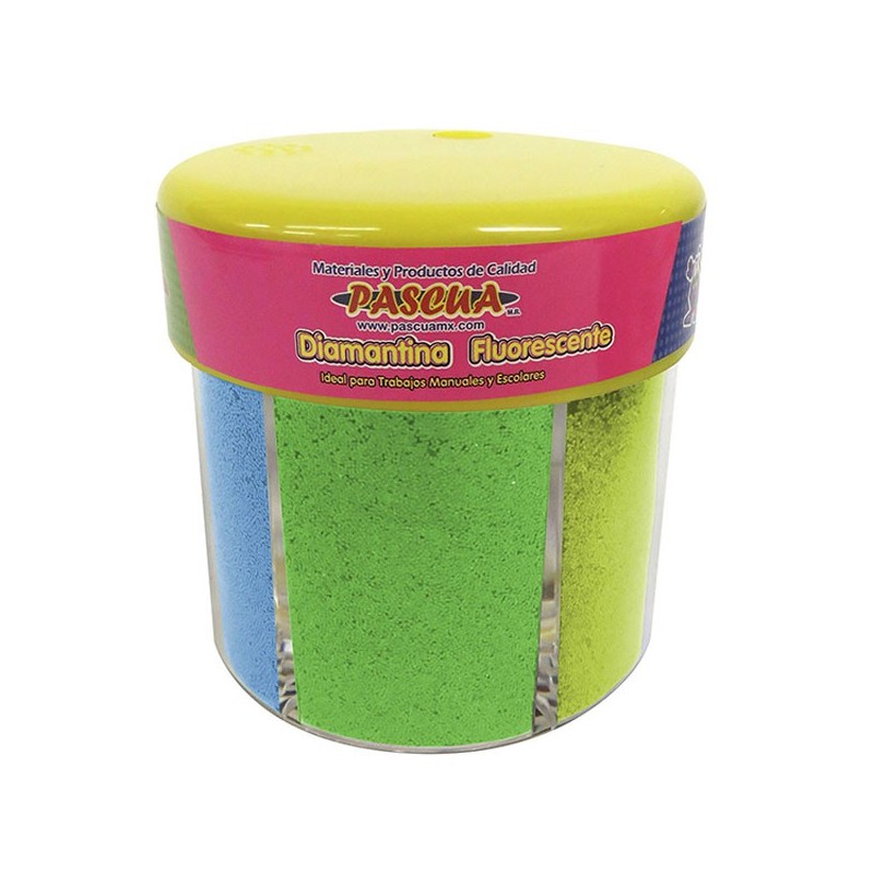 DIAMANTINA BOTE C/6 COL. FLUOR 60G. PASCUA E.(6) C(72)