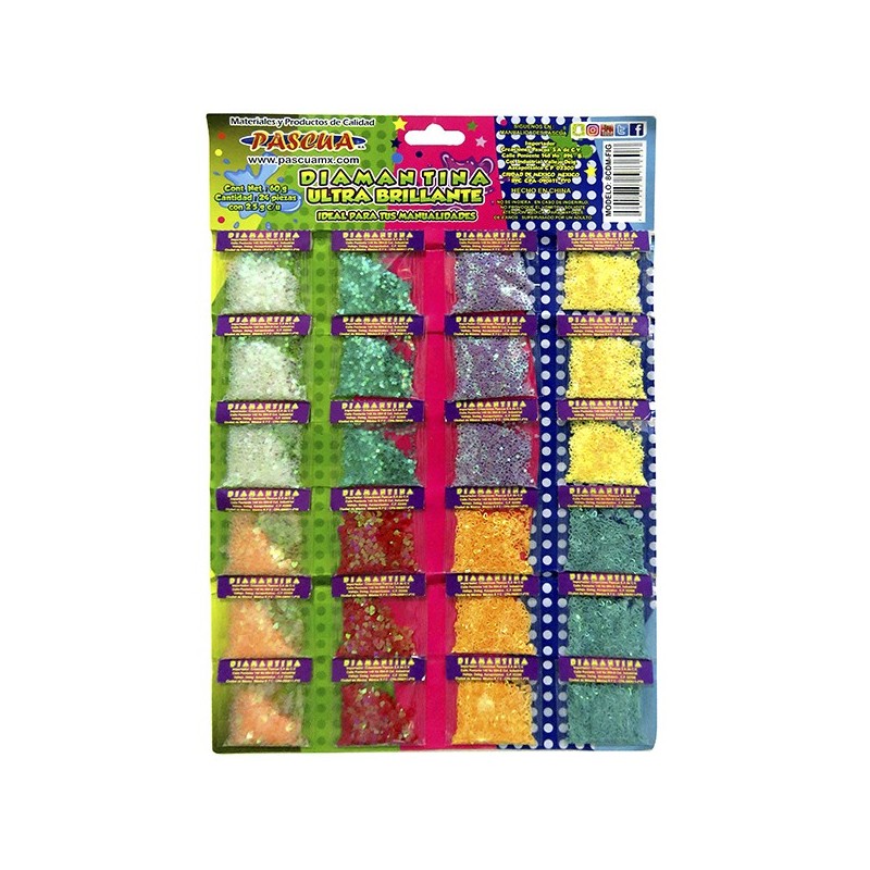 DIAMANTINA EN FIG. CARTON C/24 BOL. 2.3G PASCUA SURT. E(24)