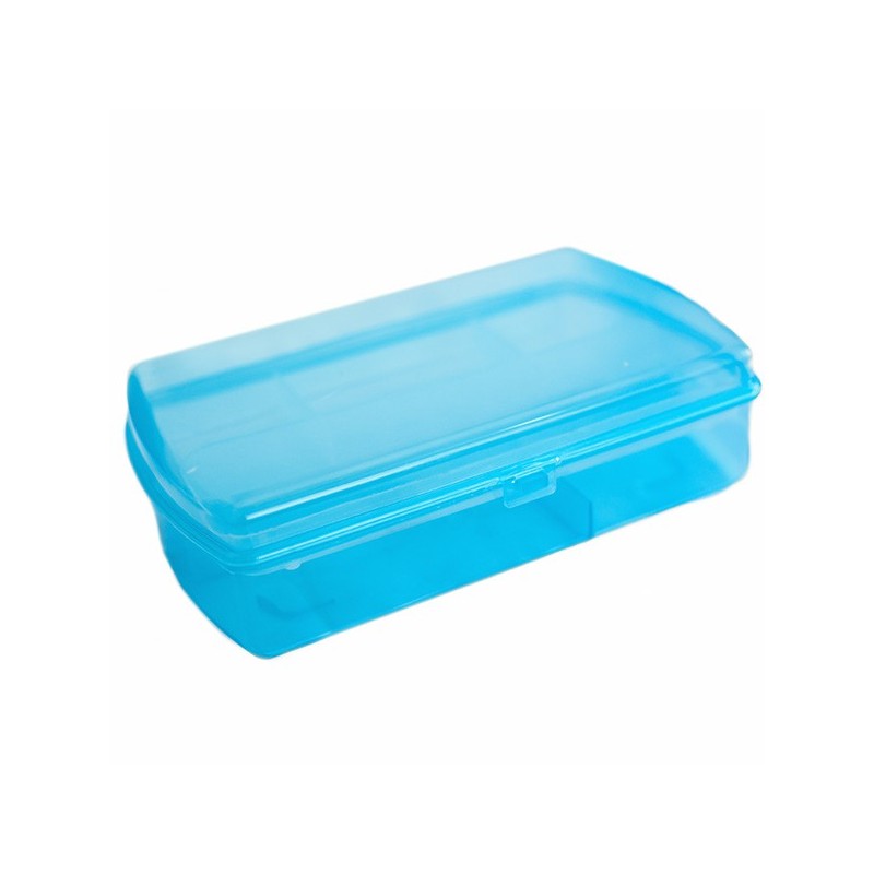 CAJA LAPICERA PLAST.REGINA 22X13C.AZUL CLARO C.(100)