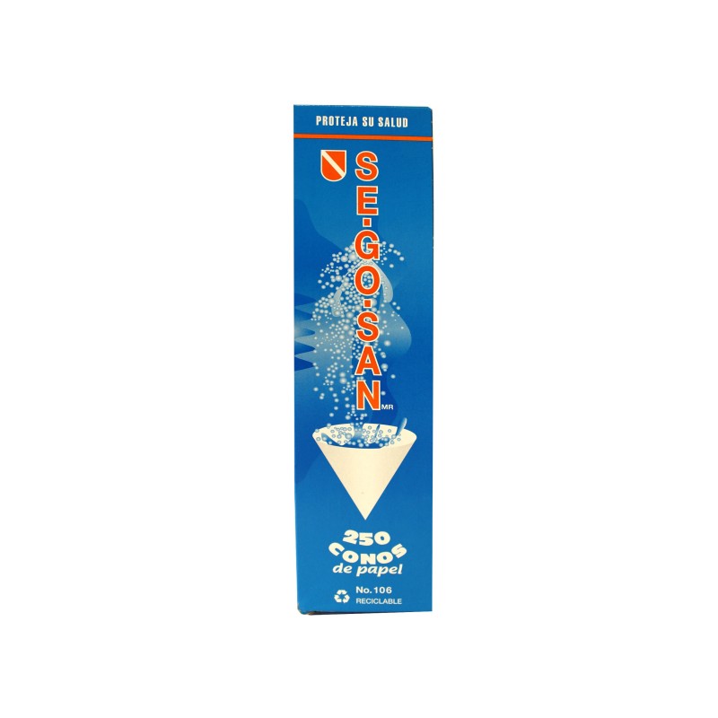CONO HIGIENICO SEGOSAN 106 CAJA C/250 PZA. C.(20)