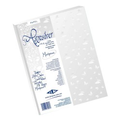 PAPEL ASTROSILVER CTA. 110G. 1C. MARIPOSAS PAQ.C/100H.