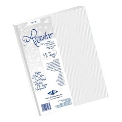 PAPEL ASTROSILVER CTA. 110G. 1C. MIL RAYAS PAQ.C/100H.