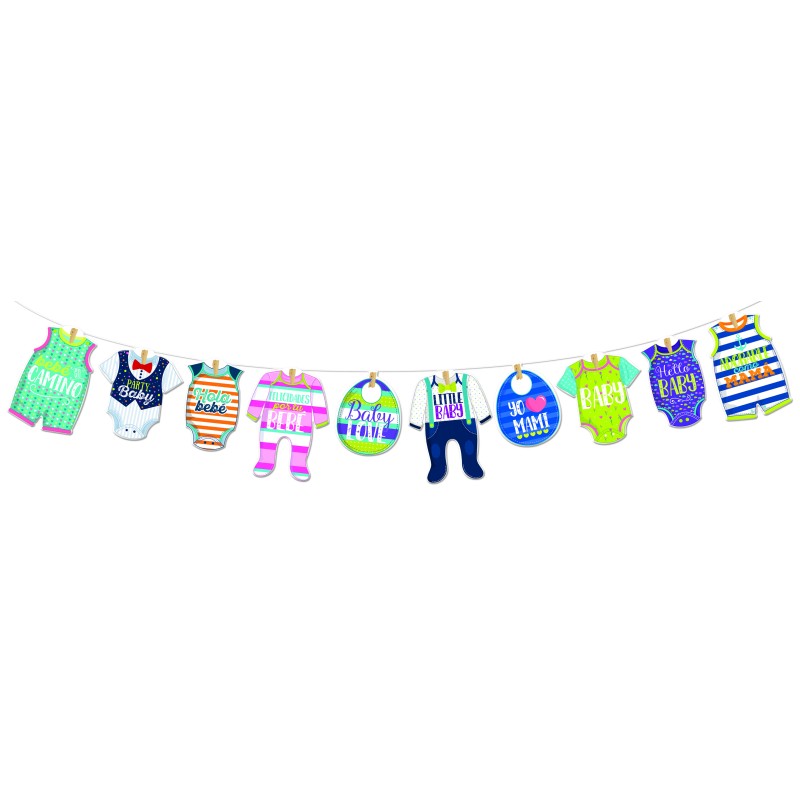 LETRERO BABY SHOWER ROPITA 1054 PADI BOLSA C/1 PZA. E.(25)