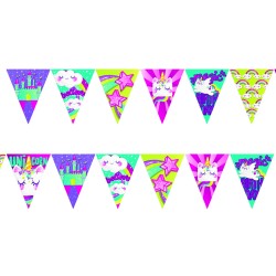LETRERO BANDERIN UNICORNIO 1552 PADI BOLSA C/1 PZA. C.(25)