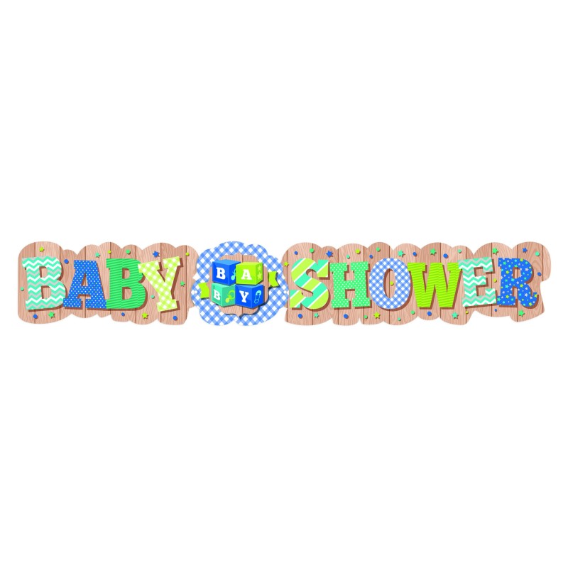 LETRERO BABY SHOWER TEXTURAS 1554 PADI BOLSA C/1 PZA. C.(25)
