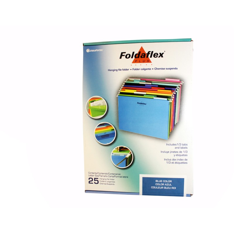 ARCHIVO COLG.FOLDAFLEX CTA.CJ.C/25 AZUL C.(5)