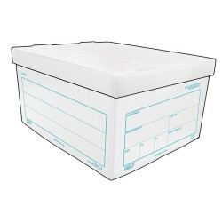 CAJA ARCHIVO PLAST. OFI. PRINT. 0114 50X38X25 CMS. E.(10)