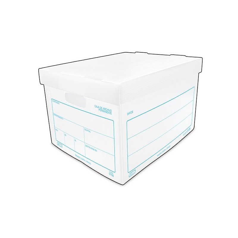 CAJA ARCHIVO PLAST. CTA PRINT. #108  38.5X31X25CM. E.(10)