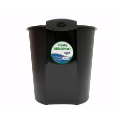 CESTO BASURA PLAST. 12.5L. NGO. SABLON #8005 C.(6)