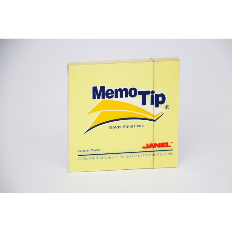 NOTAS ADH. 3X3" MEMOTIP 54 100H. AMARILLO C.(144)