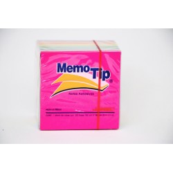 NOTAS ADH. 3X3" MEMOTIP 54-N PAQ.C/6 100H.NEON C/U (144)