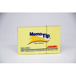 NOTAS ADH. 2X3" MEMOTIP 56 100H. AMARILLO C.(192)