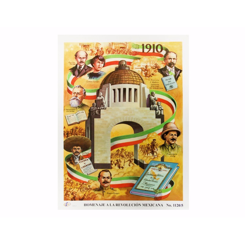 CROMO HOMENAJE A LA REVOLUCION MEX.#5/1120 RAF E.(10) C(250)