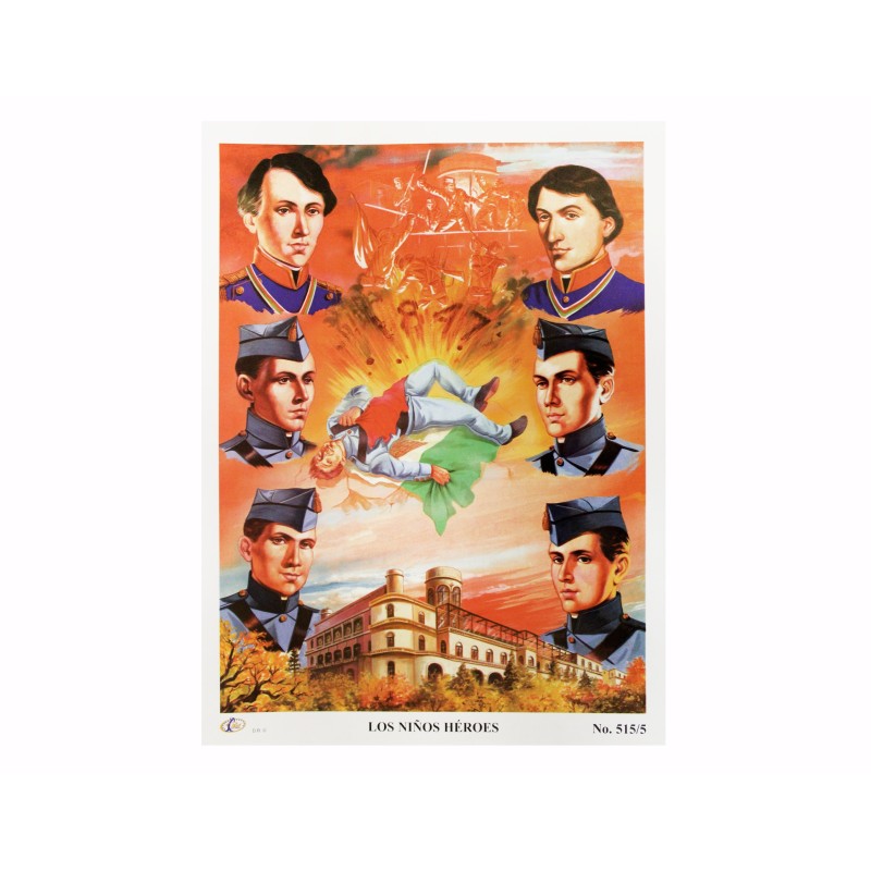 CROMO LOS NIÑOS HEROES #5/515 (HOMBRES CELEBRES) E(10)C(250)