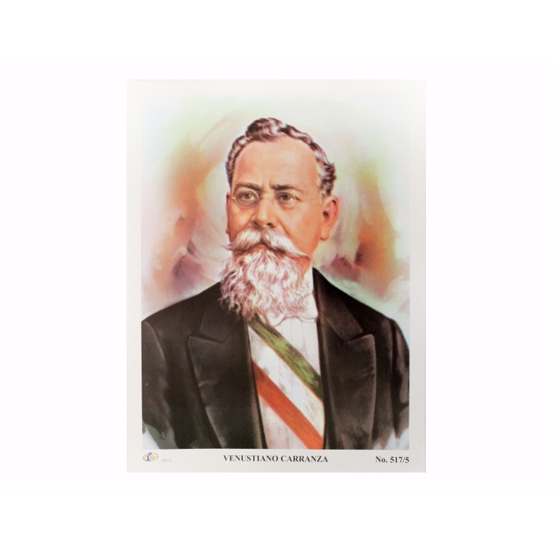 CROMO VENUSTIANO CARRANZA #5/517(HOMBRES CELEBRES)E(12)(250)