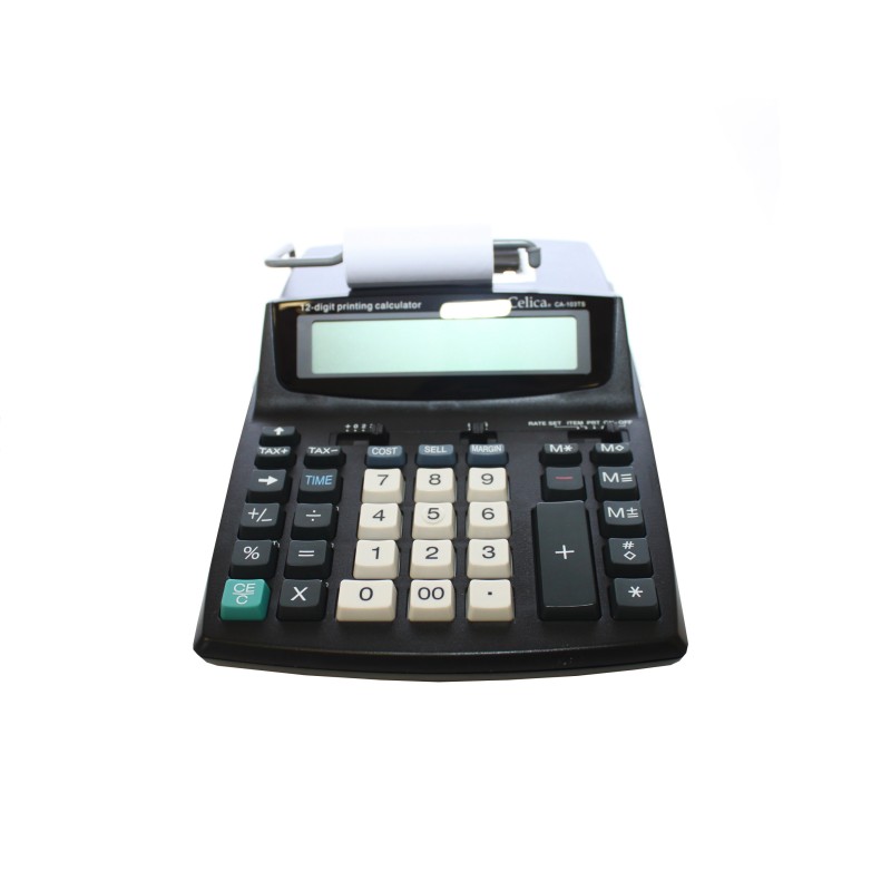 CALCULADORA ESCRIT. C/ROLLO CELICA CA103TS/104TS 12DIG.(10)