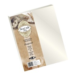 CARTULINA NACAR GRAB. CTA. 220G. 1C. DIAGONAL PAQ.C/100H.