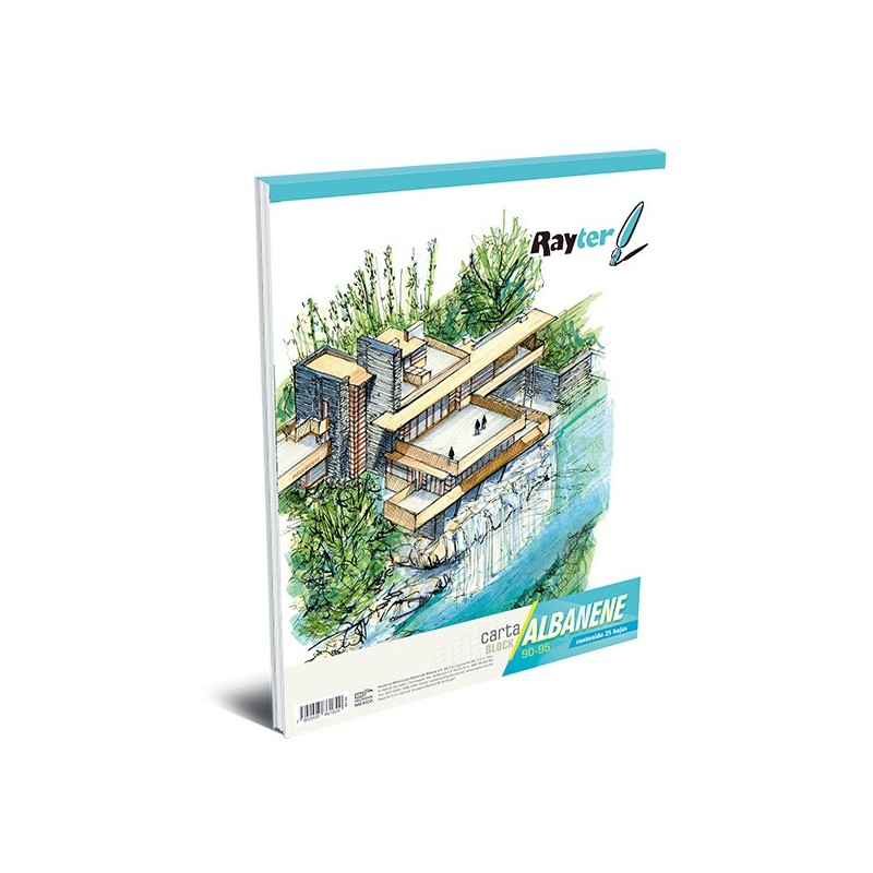 BLOCK PAPEL ALBANENE-VEGETAL 90/95 RAYTER CTA. 25H. C.(25)