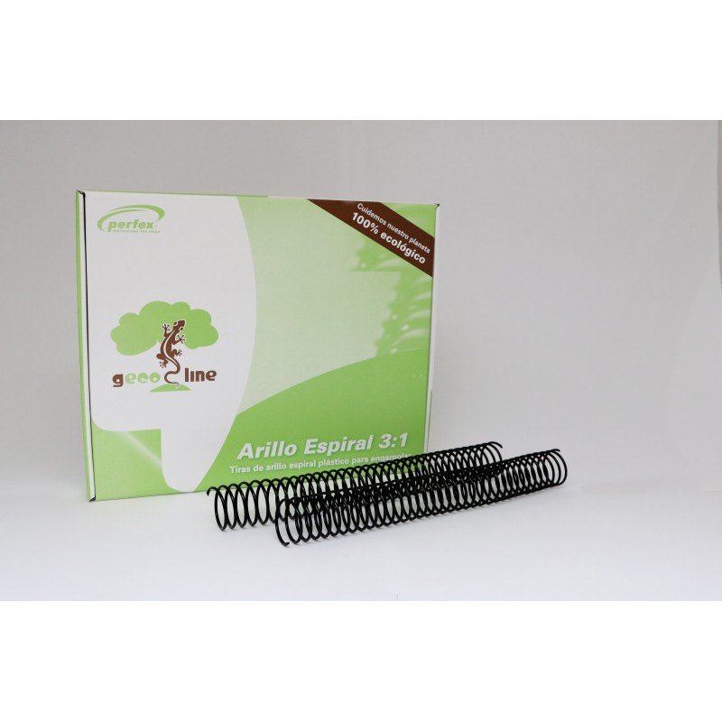 ARILLO PLAST. ESPIRAL 3:1 20MM NGO. PERFEX CJ.C/38 C.(10)