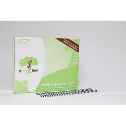 ARILLO PLAST. ESPIRAL 3:1 08MM NGO PERFEX CJ.C/100 C.(10)