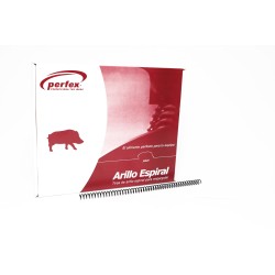 ARILLO PLAST. ESPIRAL 4:1 08MM NGO. PERFEX CJ.C/100 C.(10)