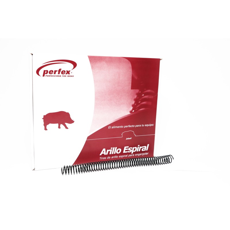 ARILLO PLAST. ESPIRAL 4:1 12MM NGO. PERFEX CJ.C/75 C.(10)