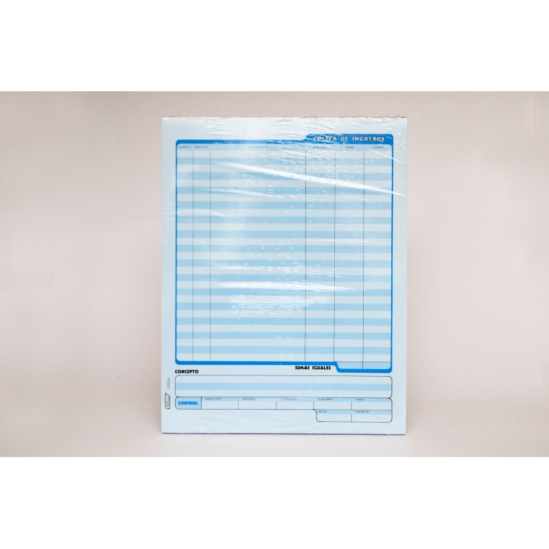 POLIZA DE INGRESOS #1004 PRINTAFORM CTA. 50H. E.(3) C.(72)