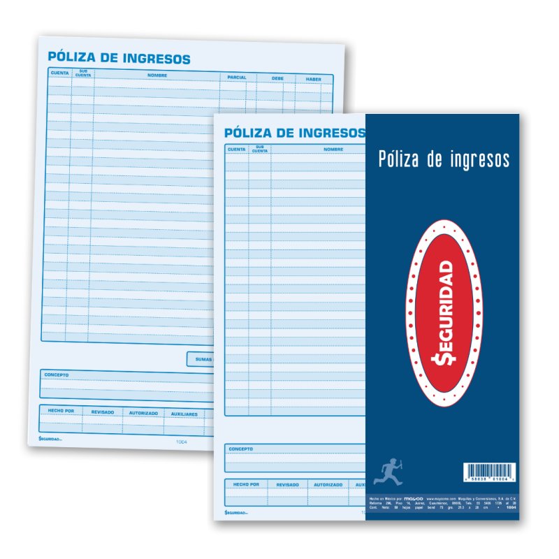 POLIZA DE INGRESOS #1004 SEGURIDAD CTA. 50H. E.(3) C.(51)