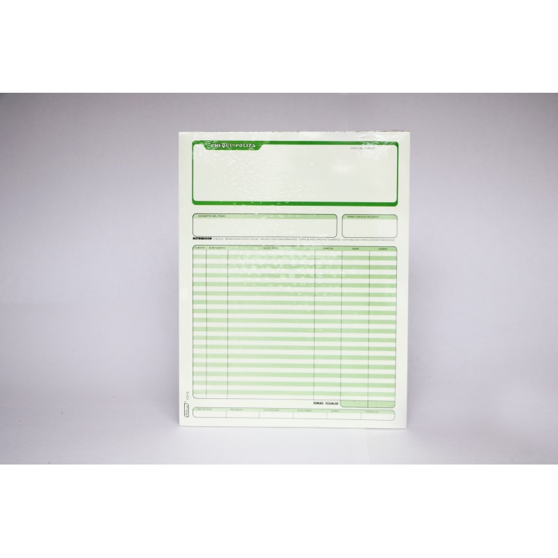 POLIZA DE CHEQUE #1013 PRINTAFORM CTA. 25 JGO. E.(3) C.(72)
